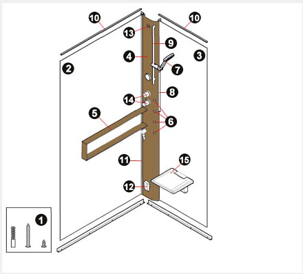 Colonna Hamman Ricambio Glax 2 2.0 Novellini-1.JPG
